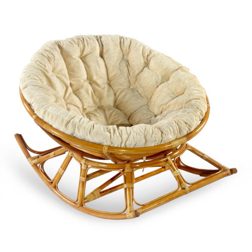Кресло-качалка Papasan, 23/03 К (подушка рогожка)