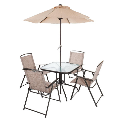 Комплект садовый Vine (стол + 4 кресла + зонт) 