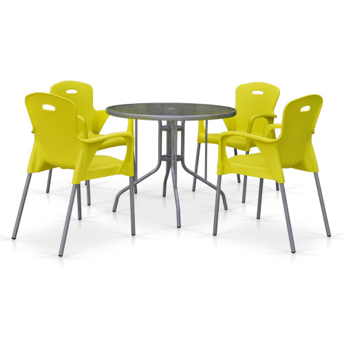 Комплект мебели для кафе TD90/XRF065BY-Yellow