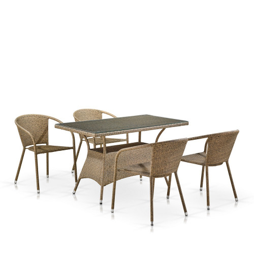 Комплект мебели T198D/Y137C-W56 Light Brown