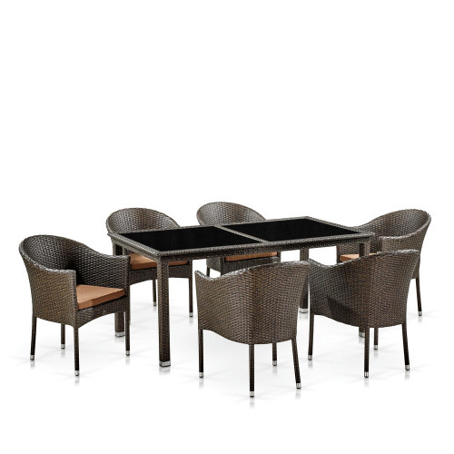 Комплект плетеной мебели T246A/Y350A-W53 Brown